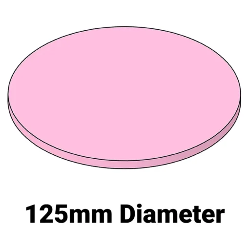 Soft Wafer Cushion MC-125AFD – 125mm diameter 6.35mm thick foam cushion for wafer systems