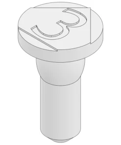 IC Tube Pin MC-3000WHITE for Securing Electronic Components