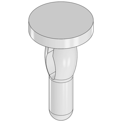 IC Tube Pins MC-4000WHITE securely fitted into the end of an antistatic shipping tube, offering reliable protection for ICs.