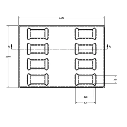 MC-76114 Conductive Tray Insert for 32 Lead TSOP - Image 2