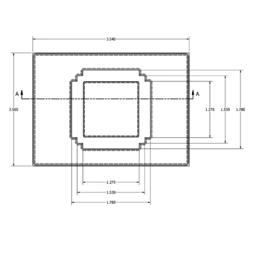 MC-76142 Conductive Tray Insert for 34mm x 34mm QFP - Image 2