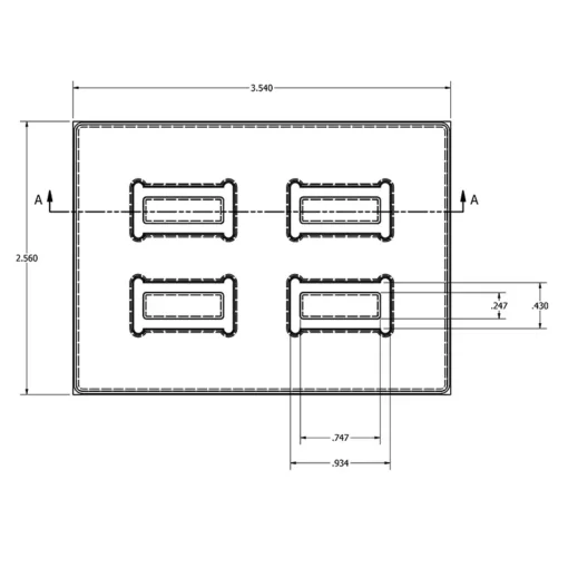 MC-76161 Conductive Tray Insert for 48 Lead TSOP - Image 2