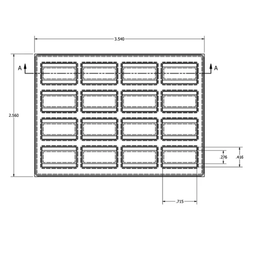 MC-76326 Conductive Tray Insert for 28 Lead TSOP - Image 2