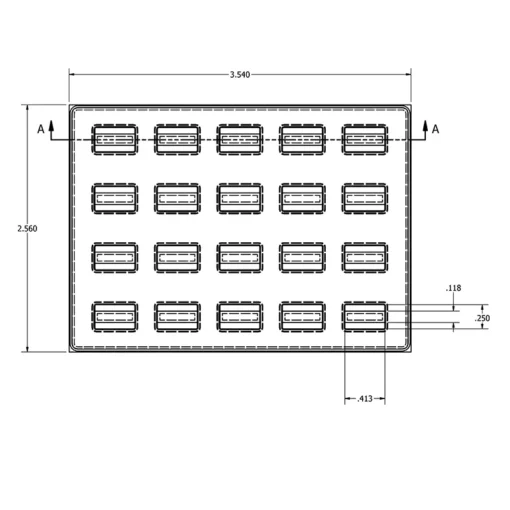 MC-76328 Conductive Tray Insert for 16 Lead SOIC - Image 2