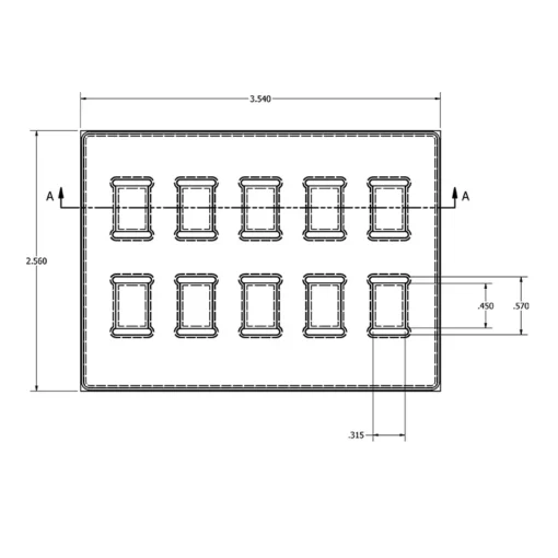 MC-76365 Conductive Tray Insert for 8mm x 14mm TSOP - Image 2