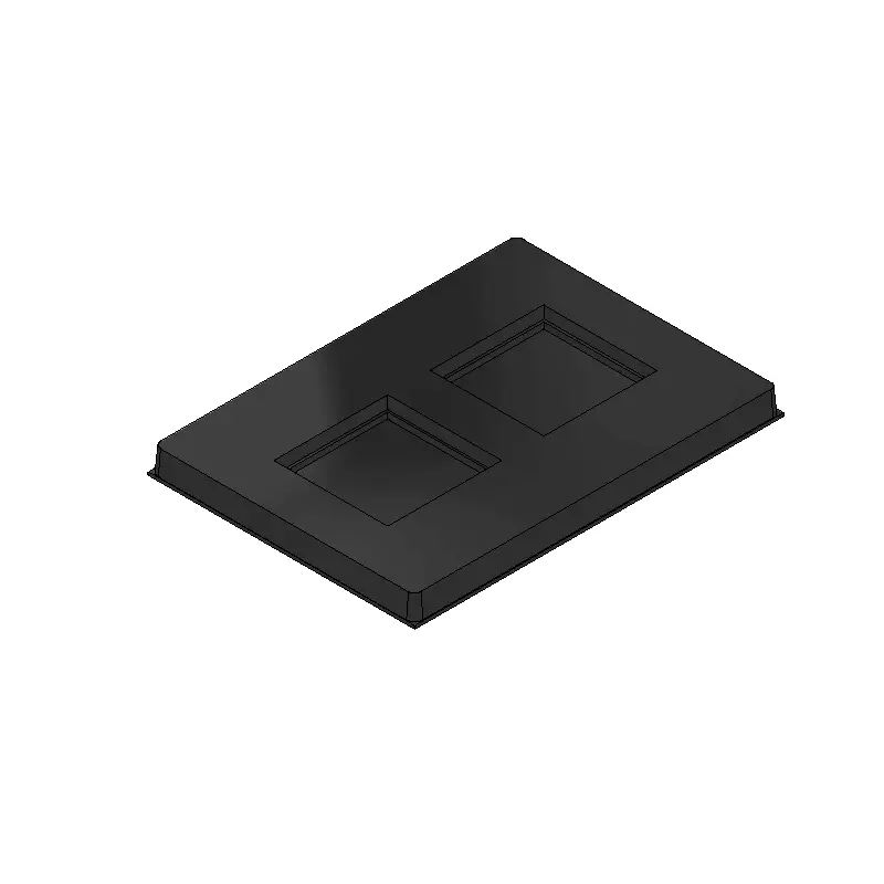 MC-76504 Conductive Tray Insert for 27mm x 27mm BGA – Durable and reusable ESD packaging solution.