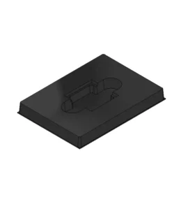 MC-76520 Conductive Tray Insert for Single Cavity PGA – Durable and reusable ESD packaging solution.