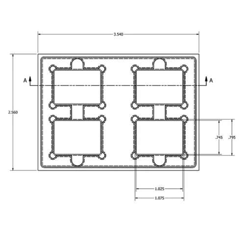 MC-76605 Conductive Tray Insert for 27mm x 20mm BGA - Image 2