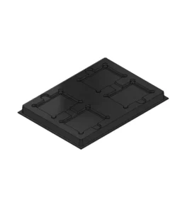 MC-76605 Conductive Tray Insert for 27mm x 20mm BGA – Durable and reusable ESD packaging solution.