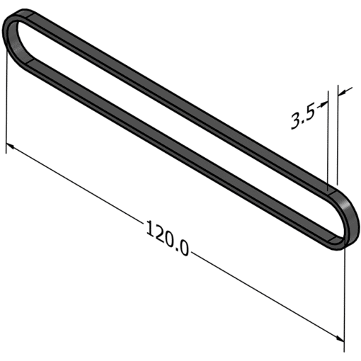 Conductive Rubber Band MC-CRB2 used for static protection in sensitive environments.