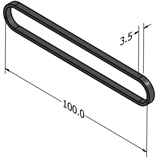 Conductive Rubber Band MC-CRB4 used for static protection in sensitive environments.