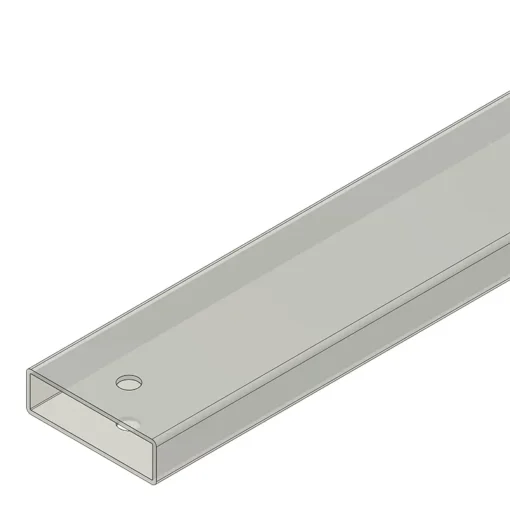 Antistatic Shipping Tube MC-52PLCC/AS-23 for 52 lead PLCC devices, providing secure ESD protection during transport.