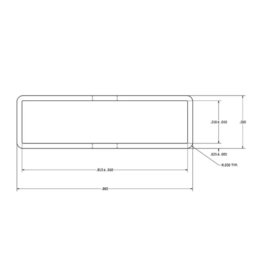 MC-52PLCC/AS 52 Lead PLCC Antistatic Plastic IC Shipping Tubes - Image 2