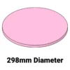 Soft Wafer Cushion MC-298AFD – 298mm diameter 6.35mm thick foam cushion for wafer systems