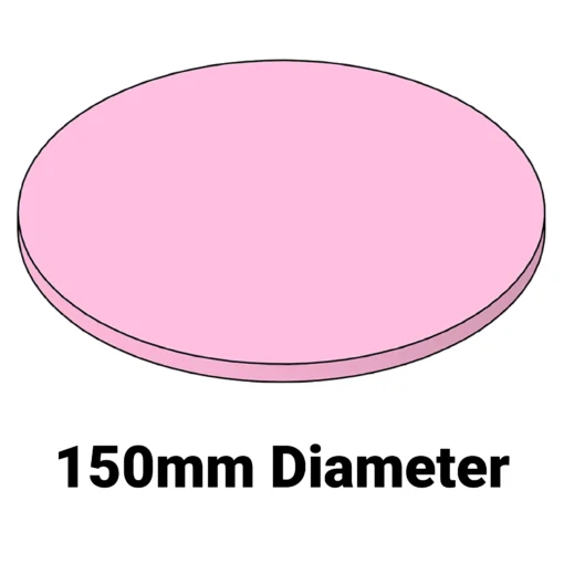 Soft Wafer Cushion MC-150AFD – 150mm diameter 6.35mm thick foam cushion for wafer systems