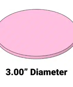 Soft Wafer Cushion MC-3AFD – 3-inch diameter 0.25-inch thick foam cushion for wafer systems