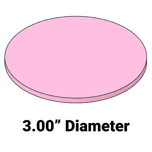 Soft Wafer Cushion MC-3AFD – 3-inch diameter 0.25-inch thick foam cushion for wafer systems