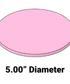 Soft Wafer Cushion MC-5AFD – 5-inch diameter 0.25-inch thick foam cushion for wafer systems