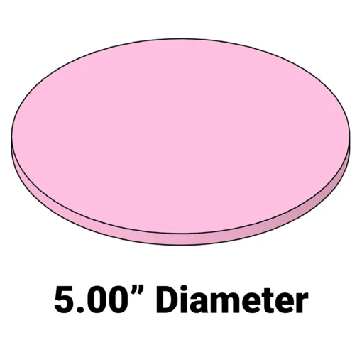 Soft Wafer Cushion MC-5AFD – 5-inch diameter 0.25-inch thick foam cushion for wafer systems