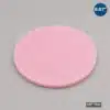 8.875-inch Firm Wafer Cushion Foam Disc manufactured from pink closed-cell antistatic foam for semiconductor wafer packaging