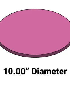 Firm Wafer Cushion MC-10AFDF – 10” Diameter x 0.25” Thick Foam Cushion for Wafer Systems