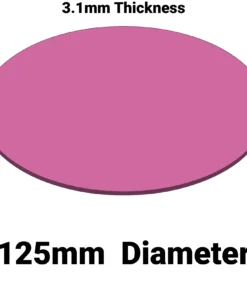 Firm Wafer Cushion MC-125AFDF-1/8 – 125mm Diameter x 3.1mm Thick Foam Cushion for Wafer Systems