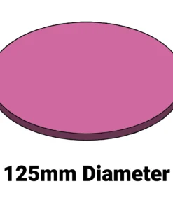 Firm Wafer Cushion MC-125AFDF – 125mm Diameter x 6.35mm Thick Foam Cushion for Wafer Systems