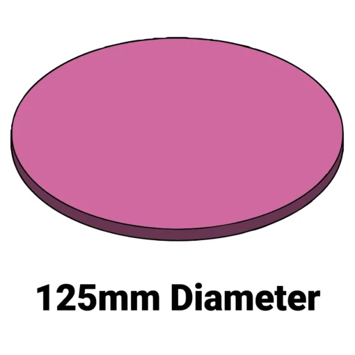 Firm Wafer Cushion MC-125AFDF – 125mm Diameter x 6.35mm Thick Foam Cushion for Wafer Systems