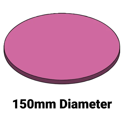 Firm Wafer Cushion MC-150AFDF – 150mm Diameter x 6.35mm Thick Foam Cushion for Wafer Systems