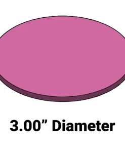 Firm Wafer Cushion MC-3AFDF – 3” Diameter x 0.25” Thick Foam Cushion for Wafer Systems