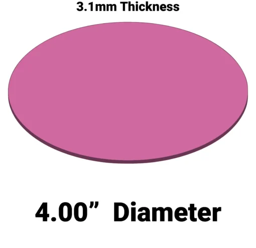 Firm Wafer Cushion MC-400AFDF-1/8 – 4.00” Diameter x 0.125” Thick Foam Cushion for Wafer Systems