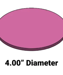 Firm Wafer Cushion MC-400AFDF – 4” Diameter x 0.25” Thick Foam Cushion for Wafer Systems