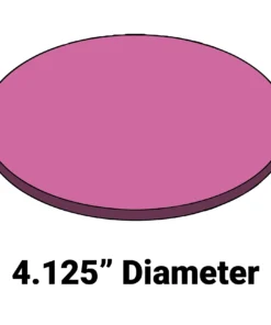 Firm Wafer Cushion MC-418AFDF – 4.125” Diameter x 0.25” Thick Foam Cushion for Wafer Systems