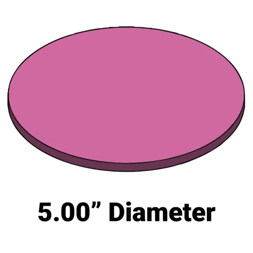 Firm Wafer Cushion MC-5AFDF – 5” Diameter x 0.25” Thick Foam Cushion for Wafer Systems