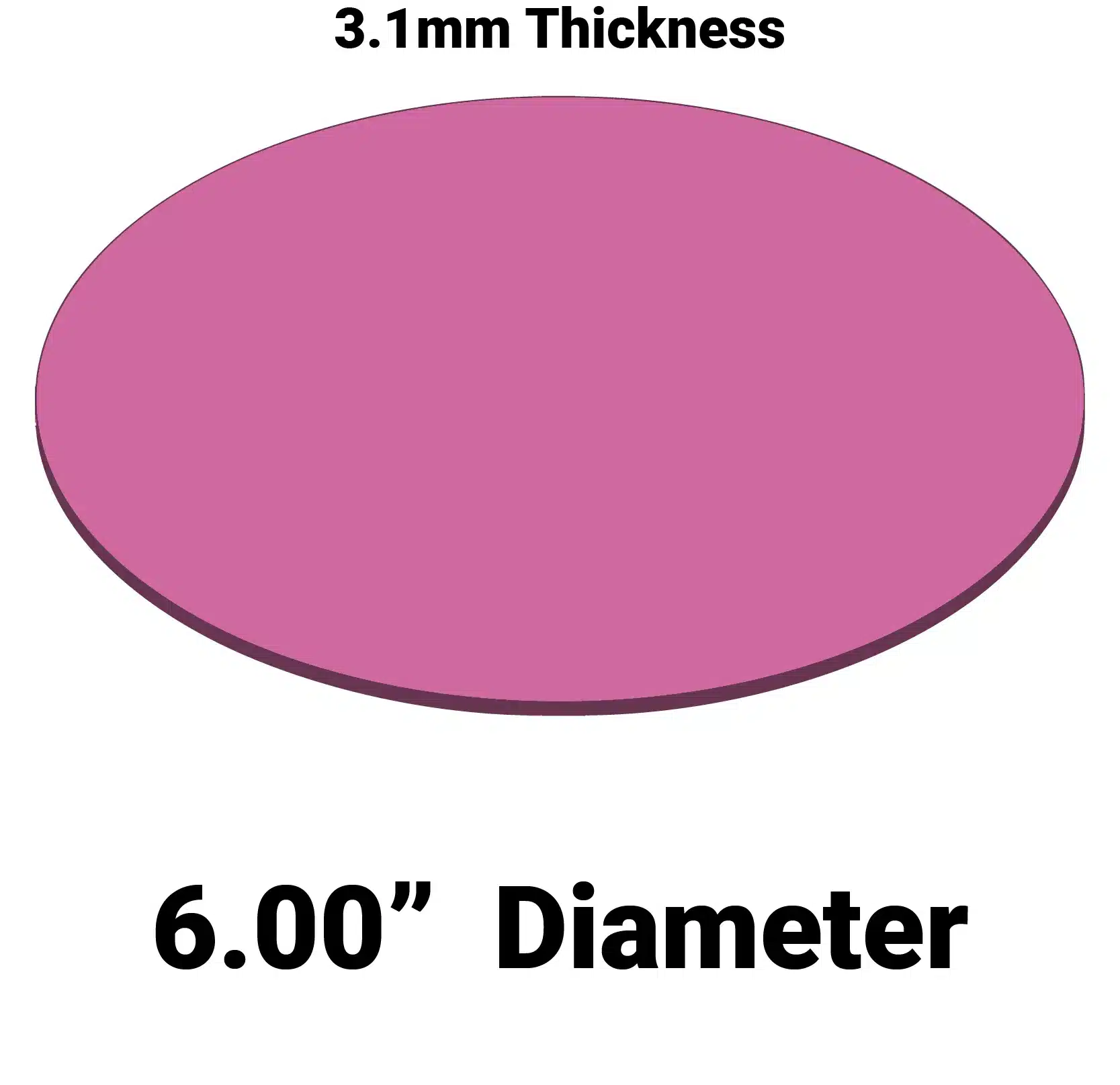 Firm Wafer Cushion MC-6AFDF-1/8 – 6” Diameter x 0.125” Thick Foam Cushion for Wafer Systems