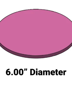 Firm Wafer Cushion MC-6AFDF – 6” Diameter x 0.25” Thick Foam Cushion for Wafer Systems