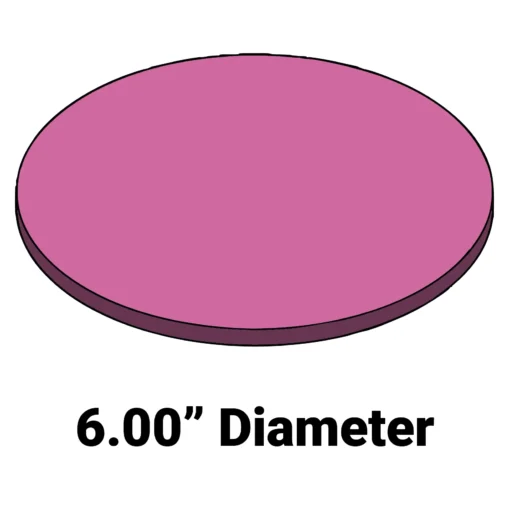 Firm Wafer Cushion MC-6AFDF – 6” Diameter x 0.25” Thick Foam Cushion for Wafer Systems