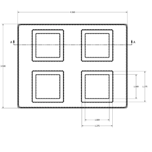 MC-76141 Conductive Tray Insert for 28mm x 28mm QFP - Image 2