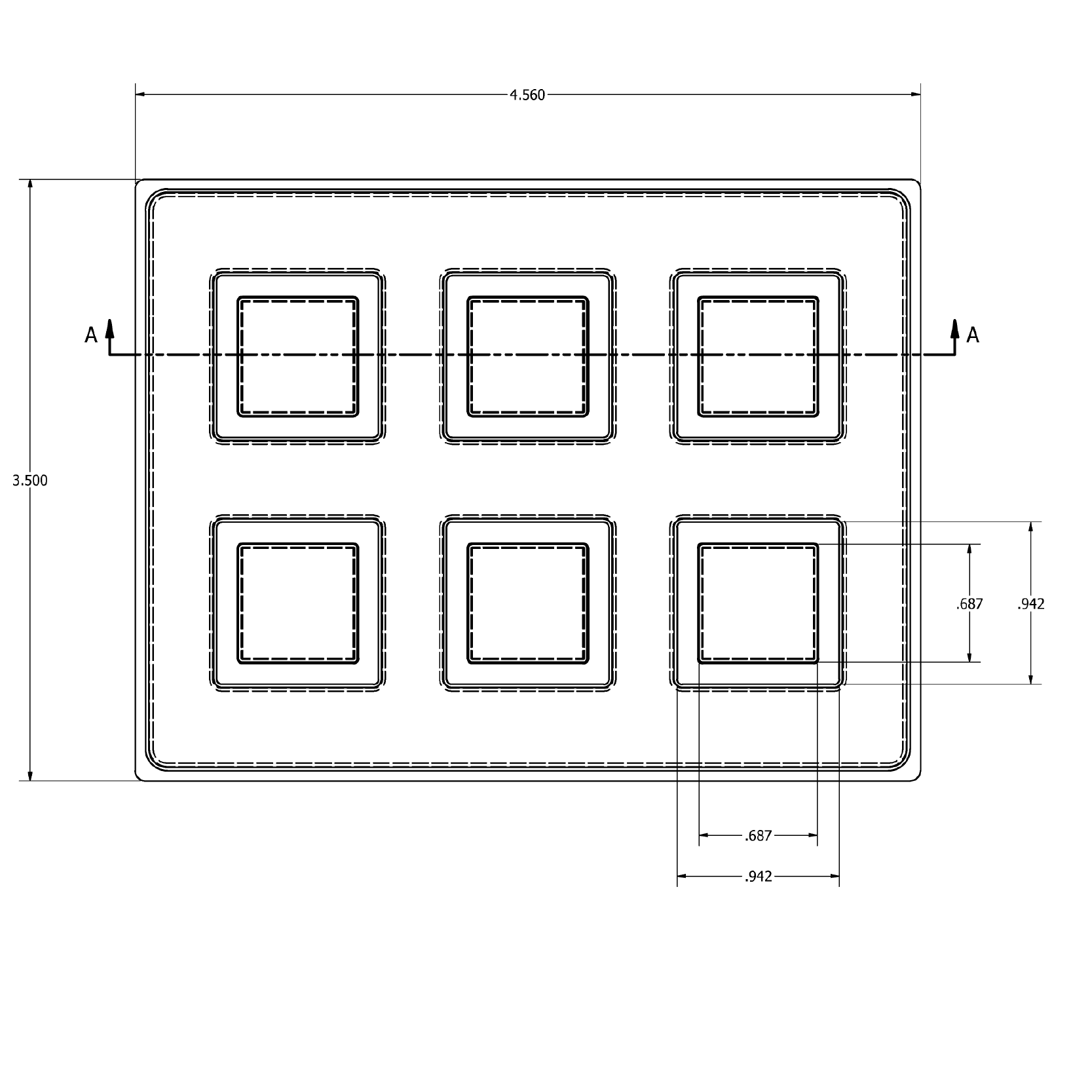 MC-76201 Conductive Tray Insert for 19mm x 19mm PQFP - Image 2