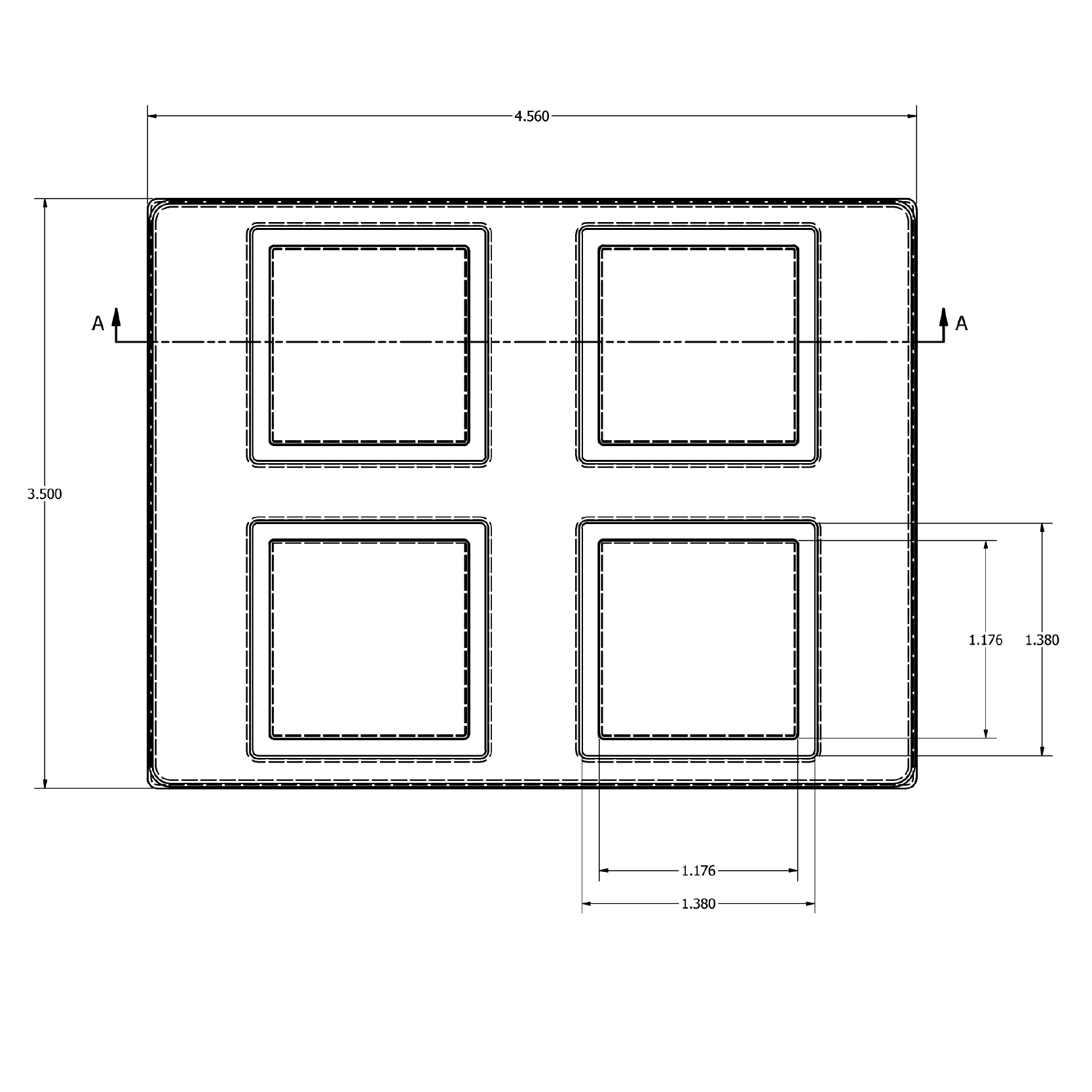 MC-76314 Conductive Tray Insert for 32mm x 32mm QFP - Image 2