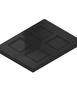 MC-76356 Conductive Tray Insert for 208 Lead TQFP – Durable and reusable ESD packaging solution.