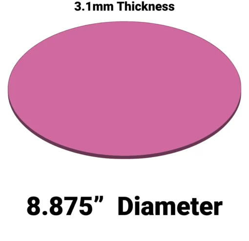 Firm Wafer Cushion MC-8875AFDF-1/8 – 8.875” Diameter x 0.125” Thick Foam Cushion for Wafer Systems