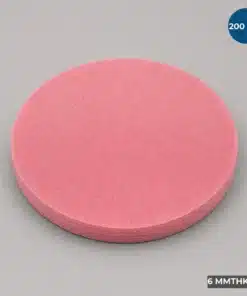 200 MM Soft Wafer Cushion Foam Disc manufactured from pink open-cell antistatic foam for semiconductor wafer packaging