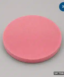3 Inch Soft Wafer Cushion Foam Disc manufactured from pink open-cell antistatic foam for semiconductor wafer packaging