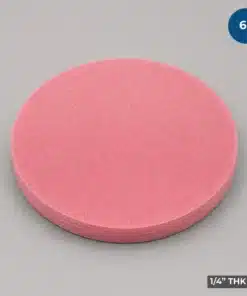 6 Inch Soft Wafer Cushion Foam Disc manufactured from pink open-cell antistatic foam for semiconductor wafer packaging